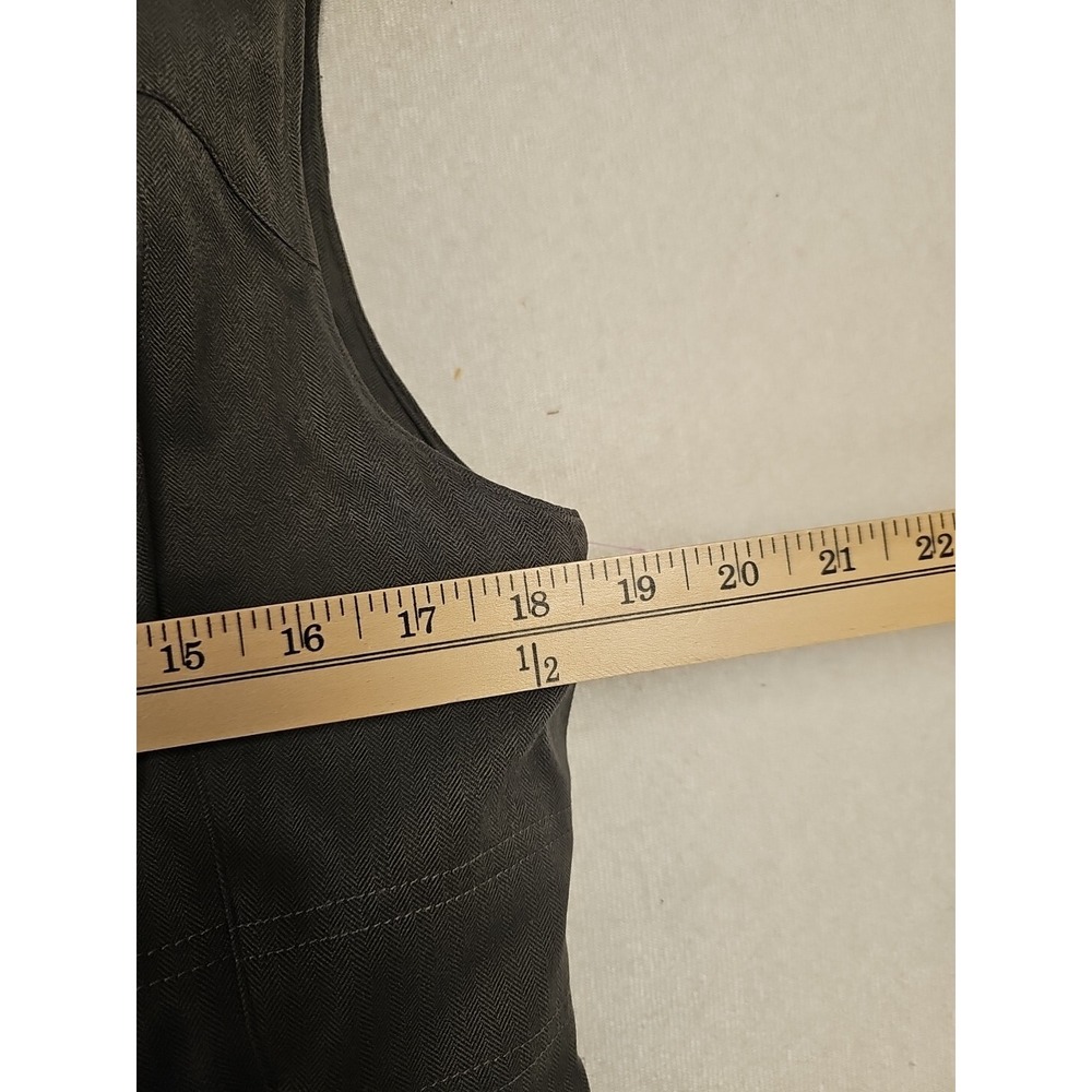 Cabela's Primaloft Winter Vest Sherpa Lined Petite Small Women Gray Full Zip - Picture 3 of 10